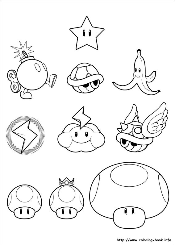 Super Mario Bros. coloring picture