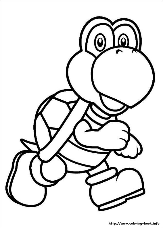 Super Mario Bros. coloring picture