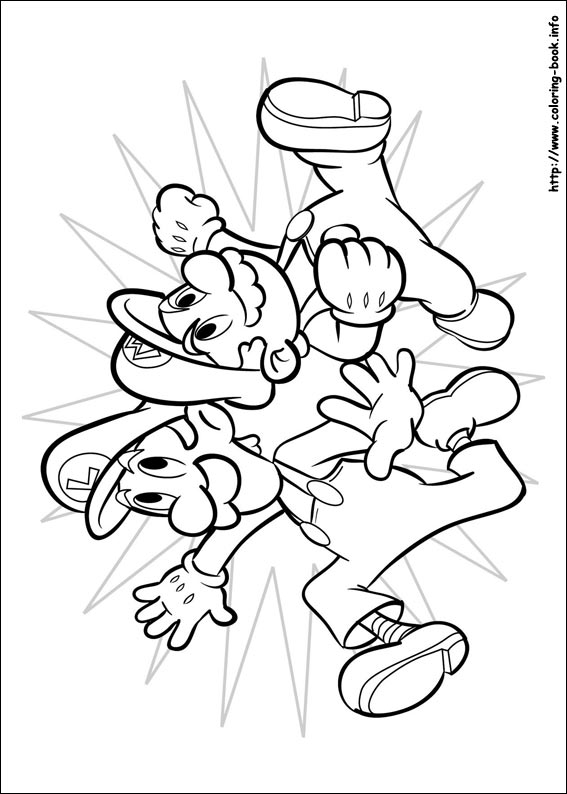 Super Mario Bros. coloring picture