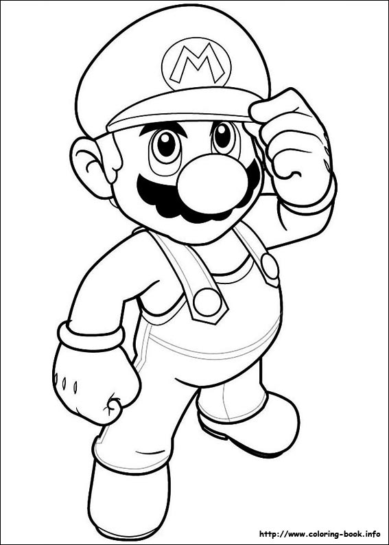 Super Mario Bros. coloring picture