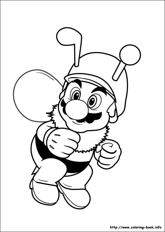 Super Mario Bros. coloring picture