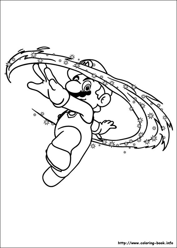 Super Mario Bros. coloring picture