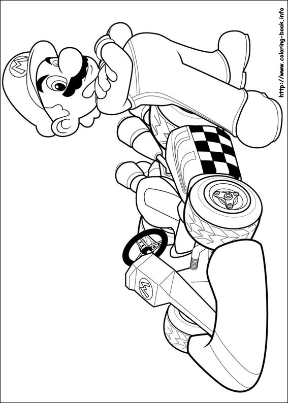 Super Mario Bros. coloring picture