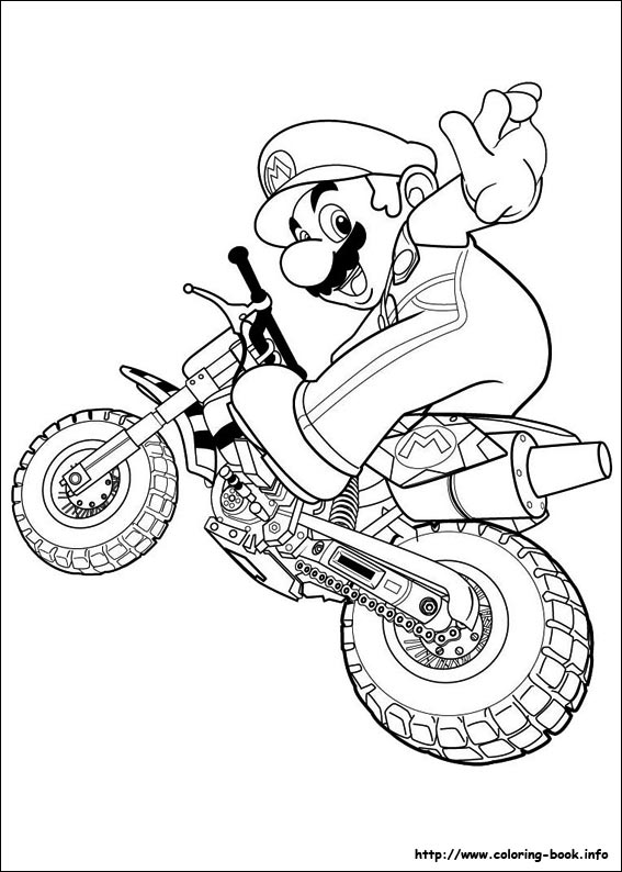 Super Mario Bros. coloring picture