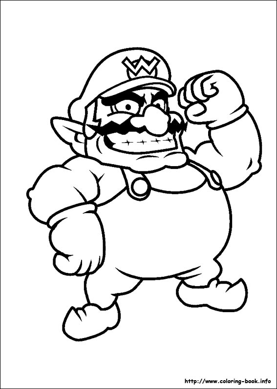 Super Mario Bros. coloring picture