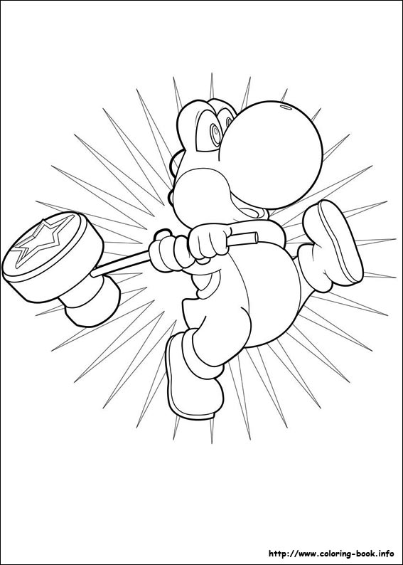 Super Mario Bros. coloring picture