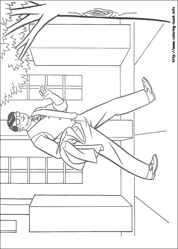 Superman coloring picture