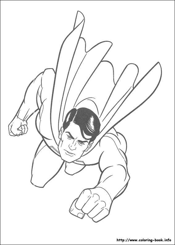 Superman coloring picture