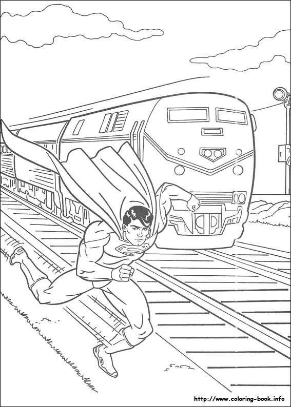 Superman coloring picture