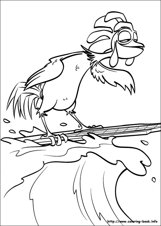 Surf's up coloring picture