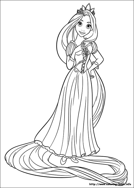 Tangled coloring picture