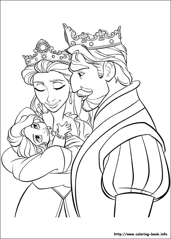 Tangled coloring picture