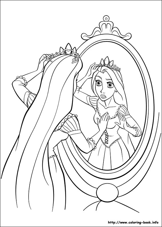 Tangled coloring picture