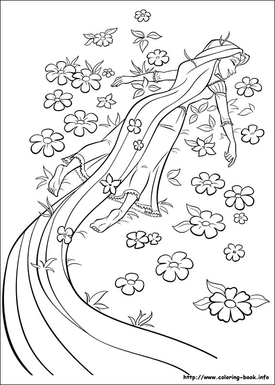 Tangled coloring picture