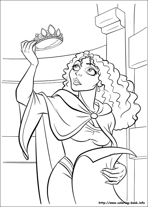 Tangled coloring picture