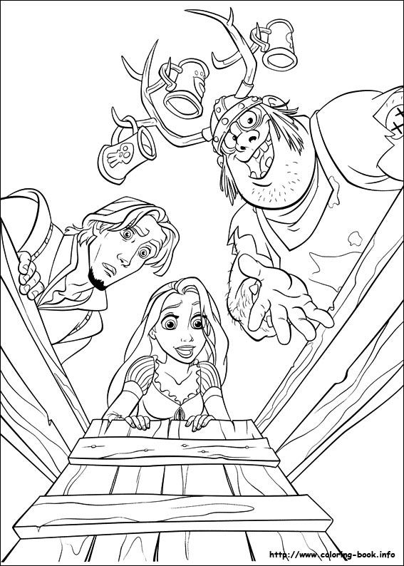 Tangled coloring picture