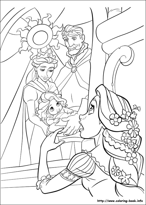 Tangled coloring picture