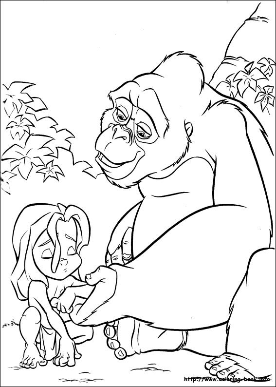 Tarzan coloring picture