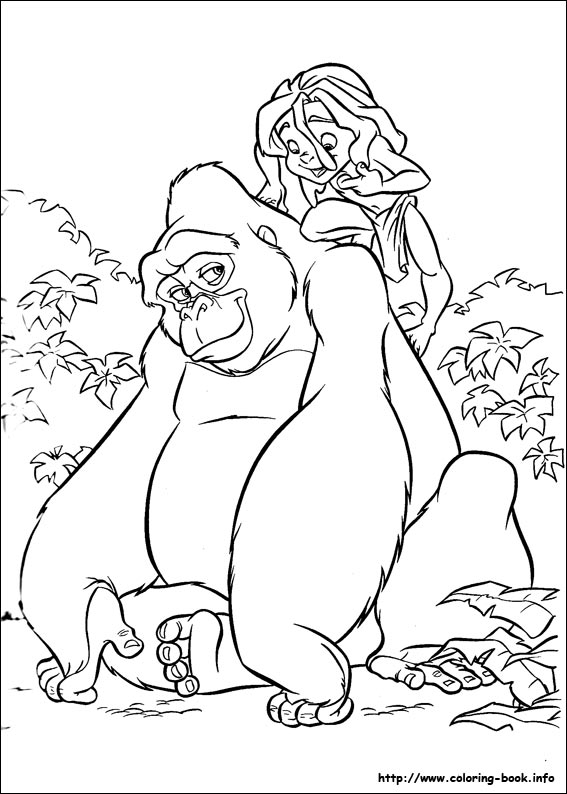 Tarzan coloring picture