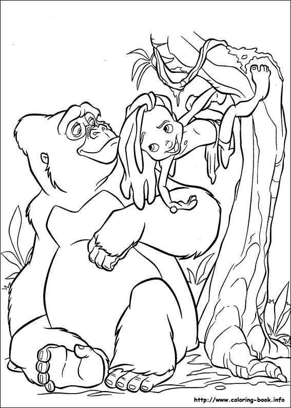 Tarzan coloring picture