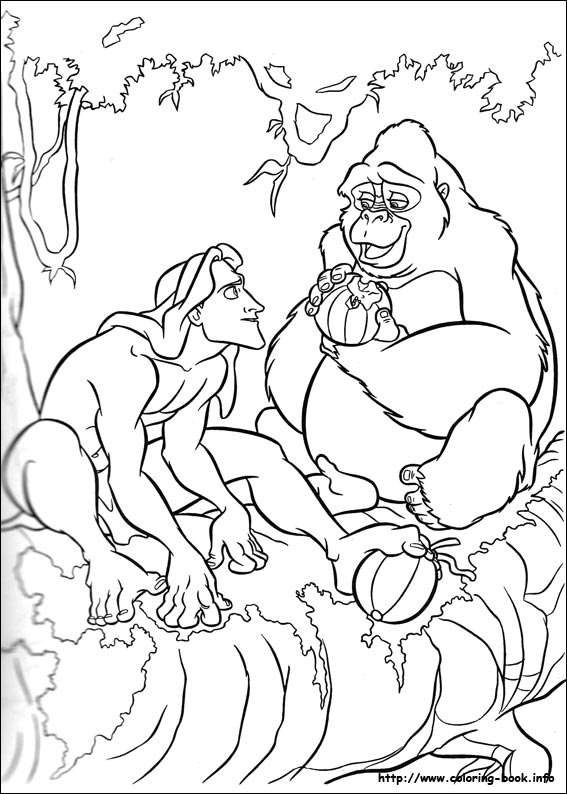 Tarzan coloring picture