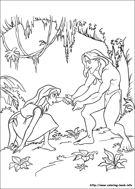 Tarzan coloring picture