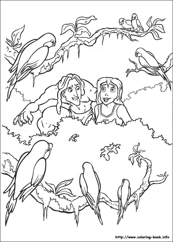 Tarzan coloring picture