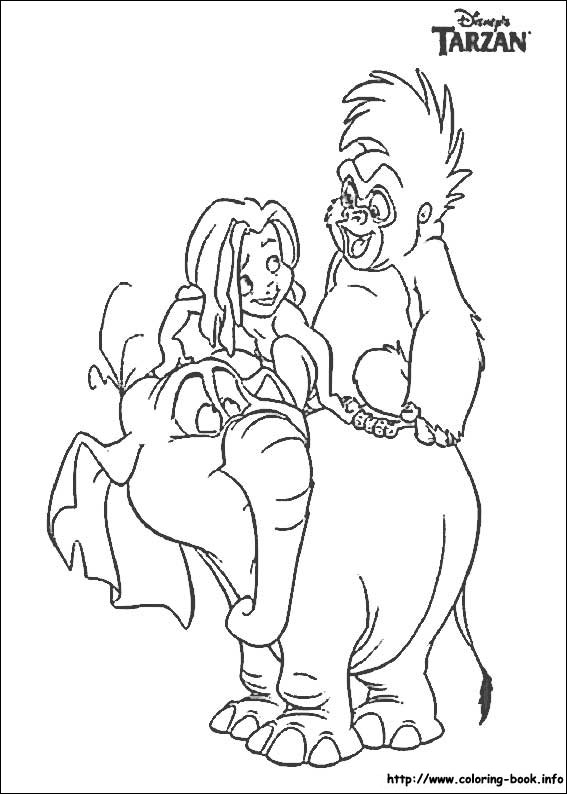 Tarzan coloring picture