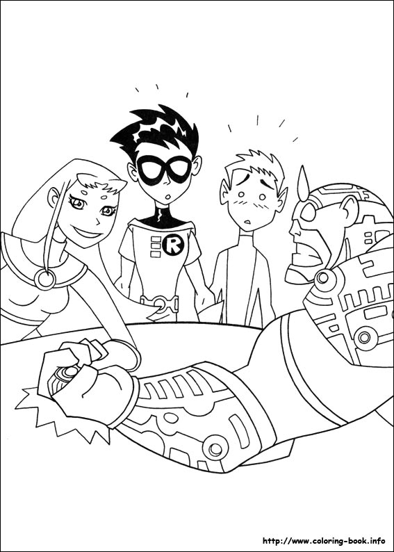 Teen Titans coloring picture