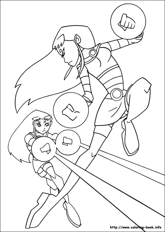 Teen Titans coloring picture