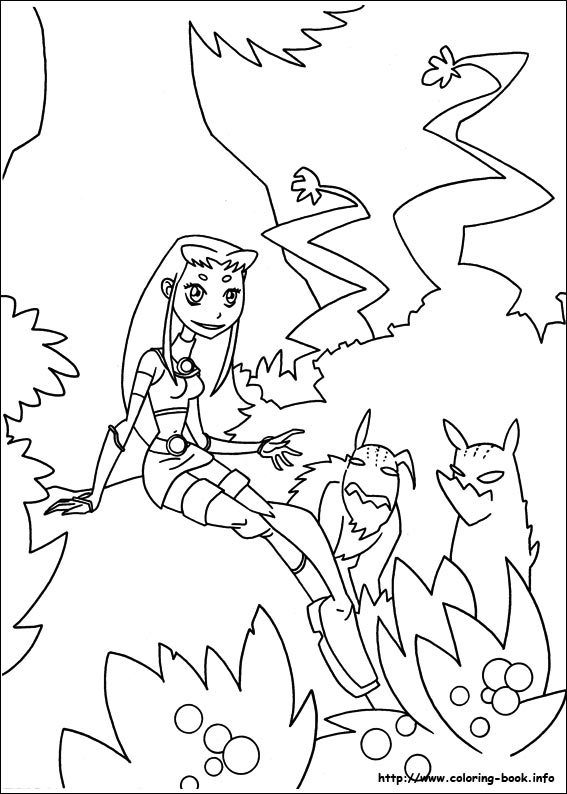 Teen Titans coloring picture