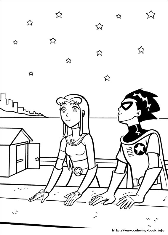 Teen Titans coloring picture