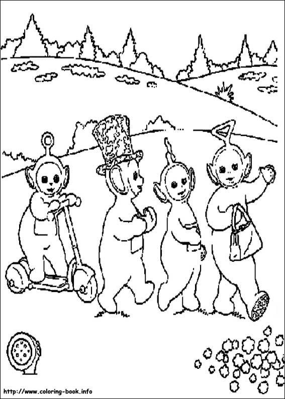 Teletubbies coloring picture