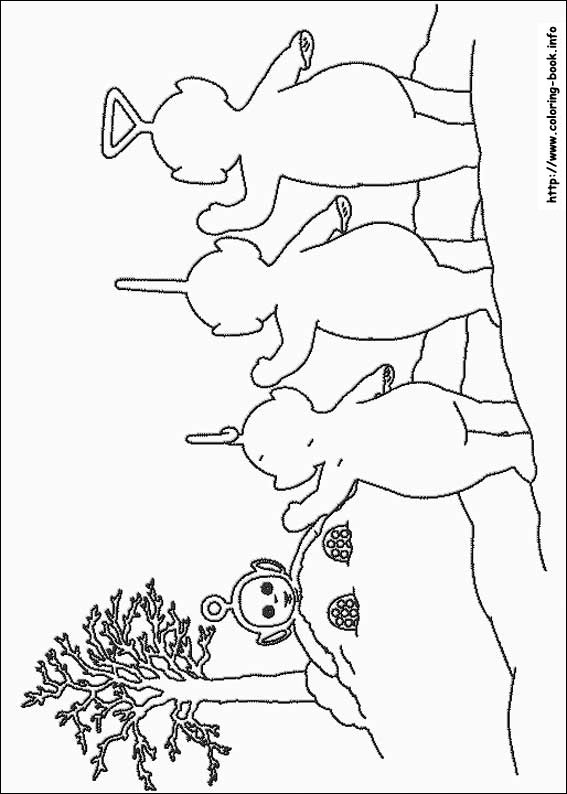 Teletubbies coloring picture