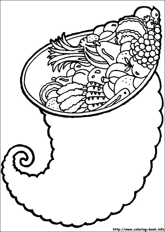 Thanksgiving coloring picture