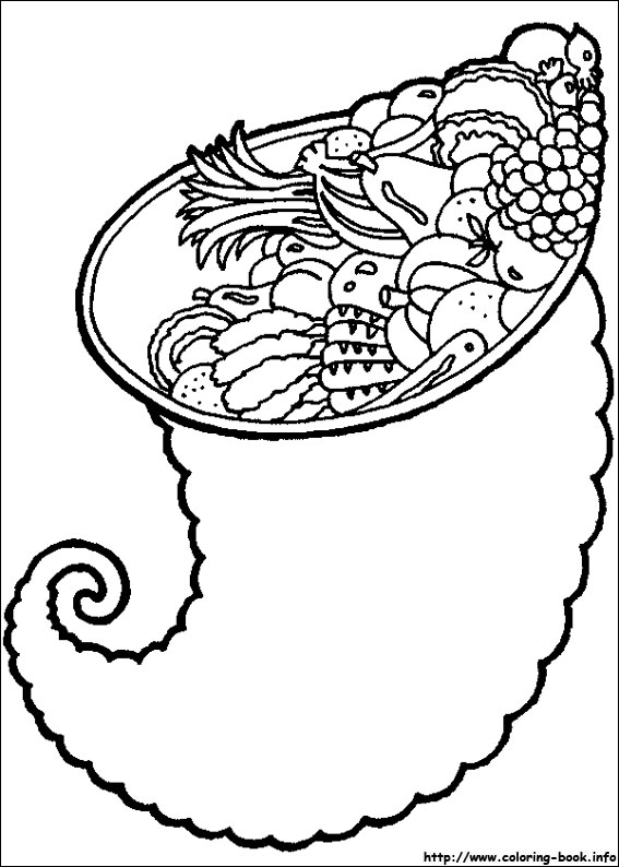 Thanksgiving coloring picture