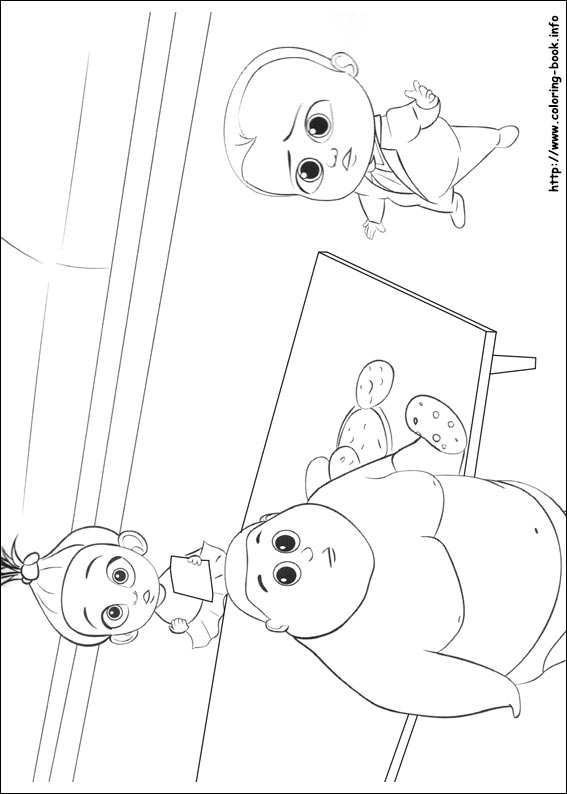 The Boss Baby coloring picture