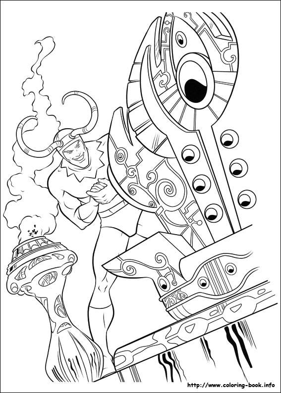 Thor coloring picture