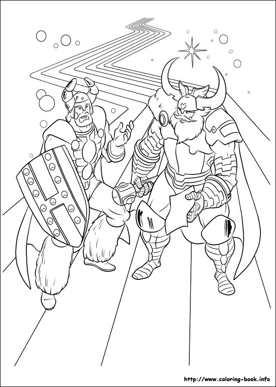 Thor coloring picture