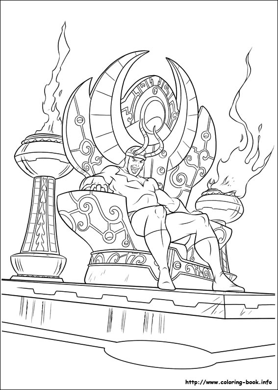 Thor coloring picture