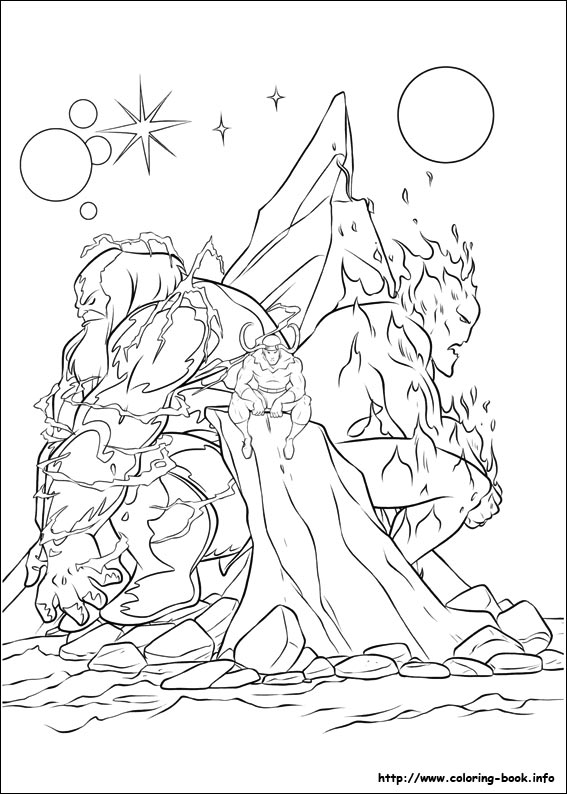 Thor coloring picture