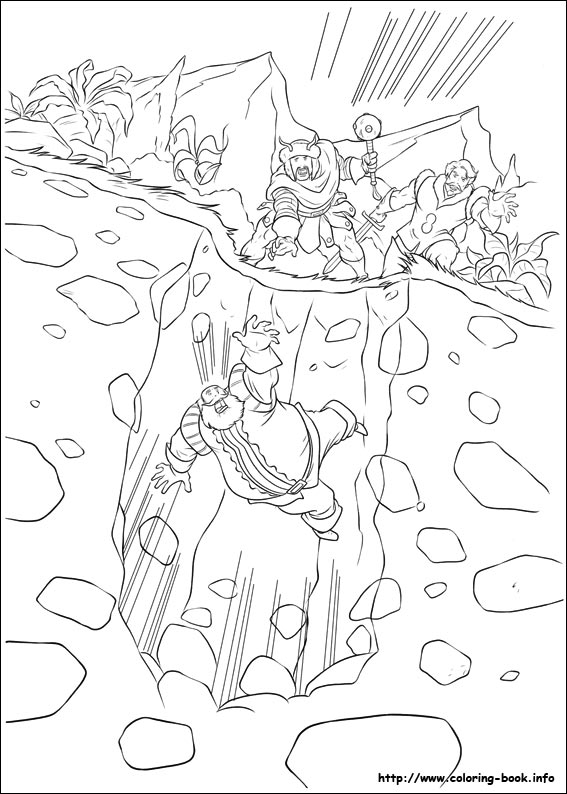 Thor coloring picture