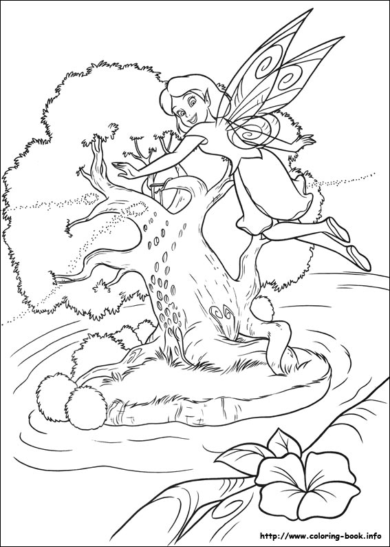 Tinkerbell coloring picture