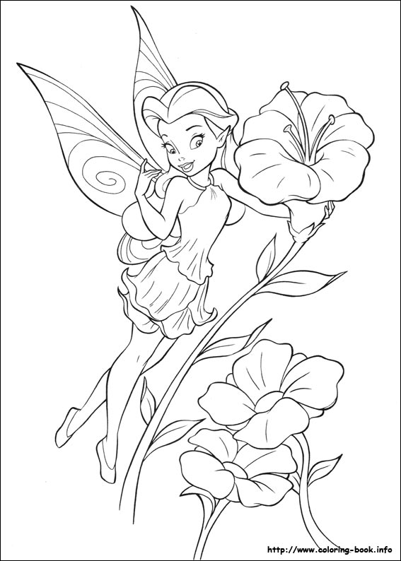 Tinkerbell coloring picture