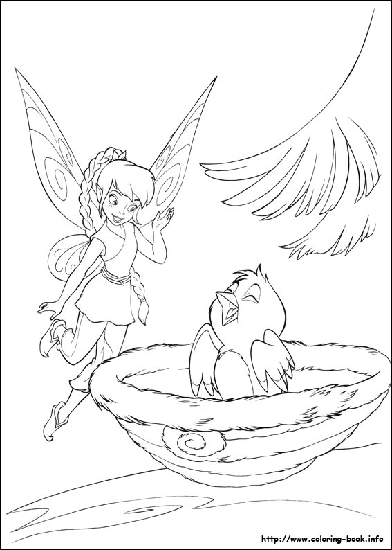 Tinkerbell coloring picture