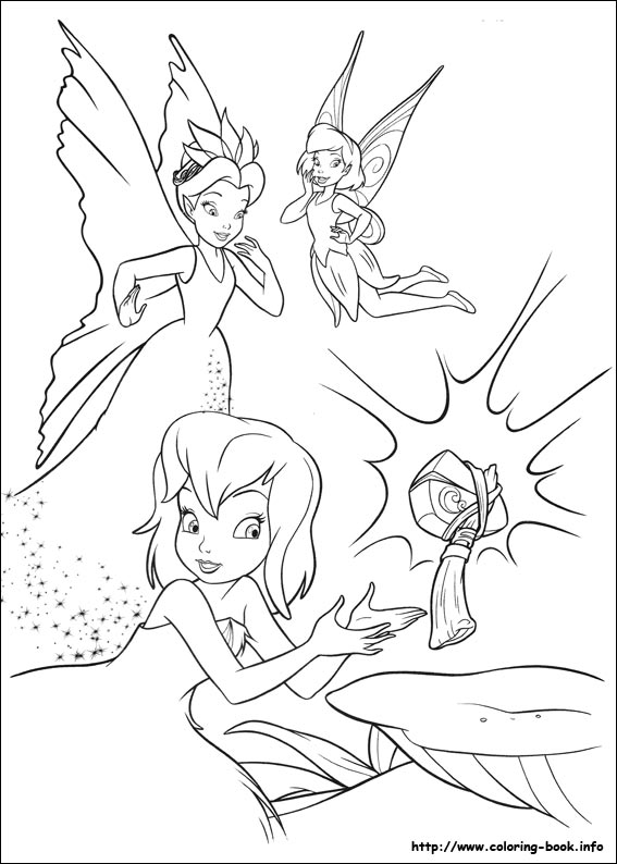 Tinkerbell coloring picture