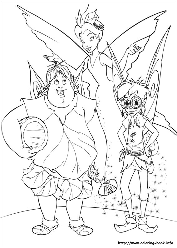 Tinkerbell coloring picture