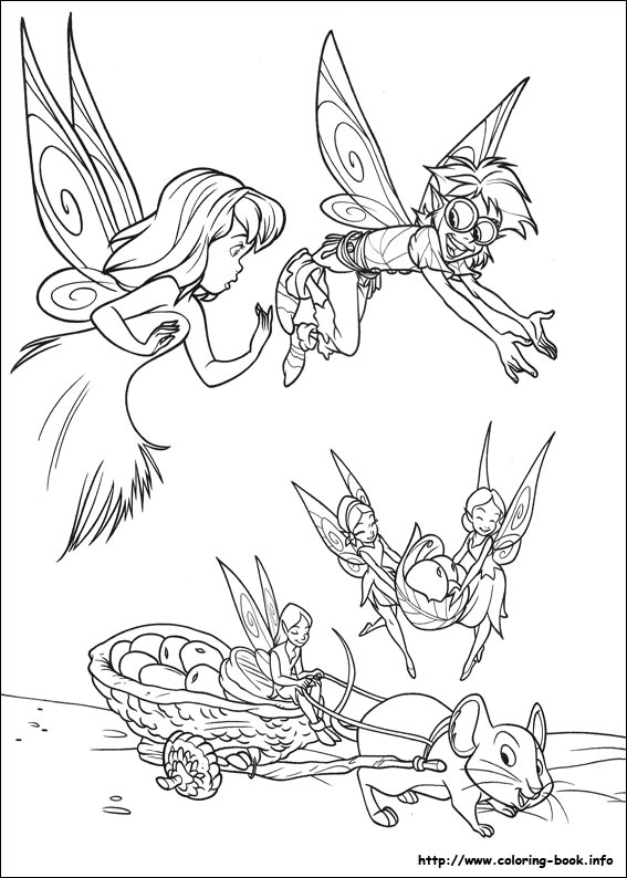 Tinkerbell coloring picture