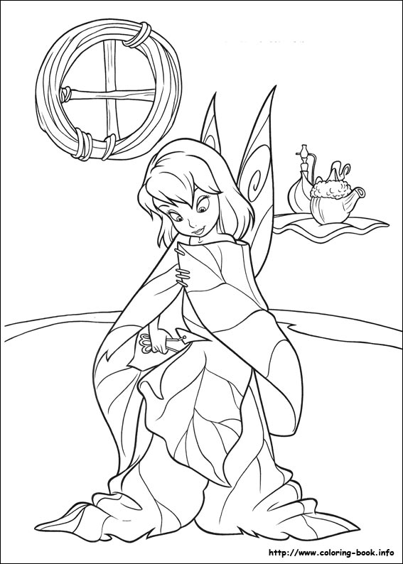 Tinkerbell coloring picture