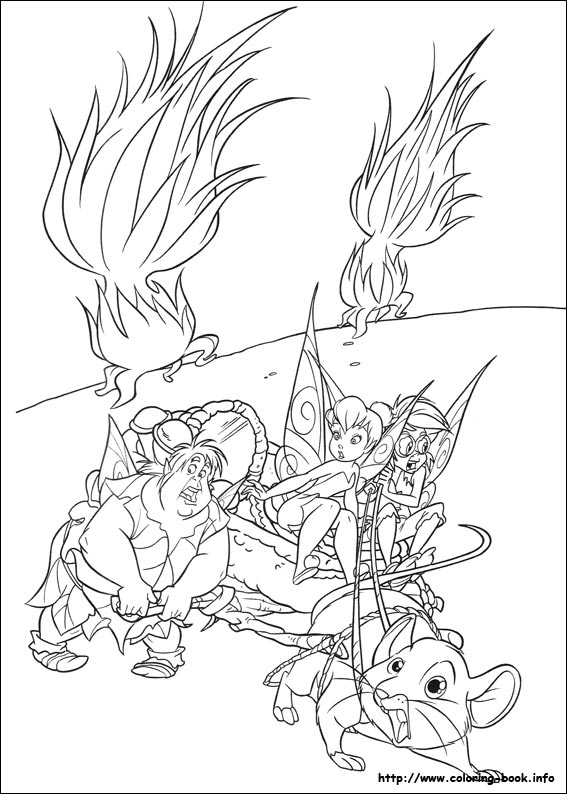 Tinkerbell coloring picture